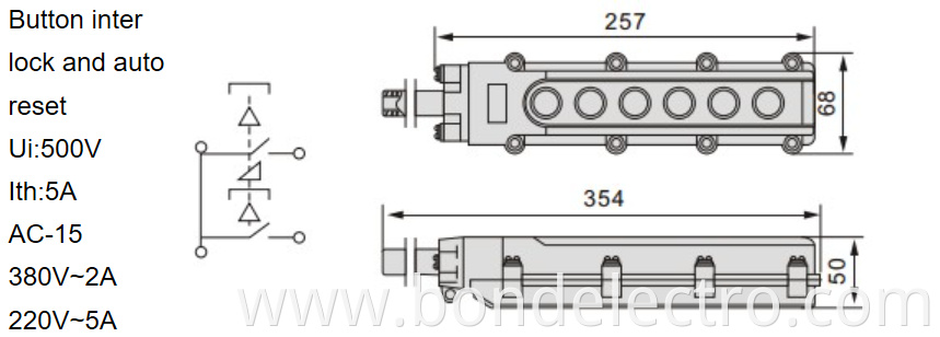 Cob63 Rainproof Pushbutton Switch